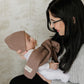 Luxe Collection 100% Organic Cotton Luxury Knit Baby Blanket + Hat Set with Gift Box