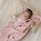 Luxury Knit Mushroom Swaddle Baby Blanket