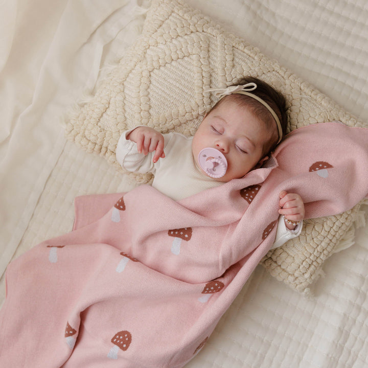 Whimsy Collection - Luxury 100% Cotton Knit Swaddle Baby Blanket - GiFTiFY