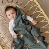 Whimsy Collection - Luxury 100% Cotton Knit Swaddle Baby Blanket - GiFTiFY