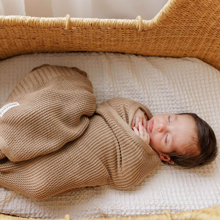 Heritage Knit - 100% Organic Cotton Luxury Knit Baby Swaddle Blanket - GiFTiFY