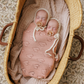100% Cotton Luxury Knit Heart Swaddle Baby Blanket
