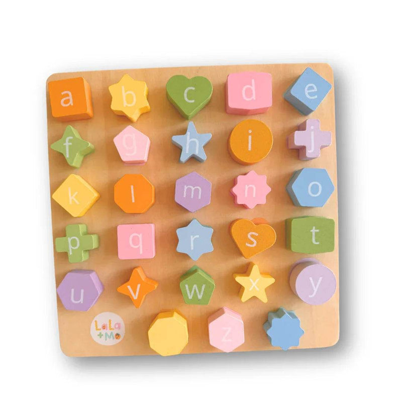 English/Arabic Alphabet Bolt & Board by Lala + Mo