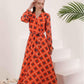 Sun Print Chiffon Dress
