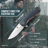 The Peasant Folding Pocket Knife Giftset for Men and Women (Red and Grey) - GiFTiFY