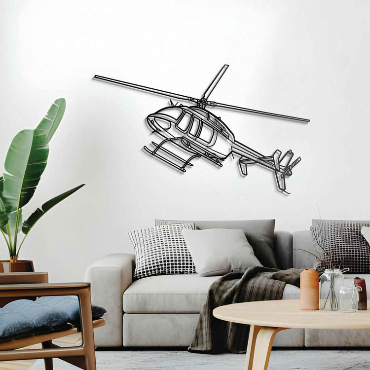 407GX Angle Metal Aircraft Wall Art - NCP0004 - GiFTiFY