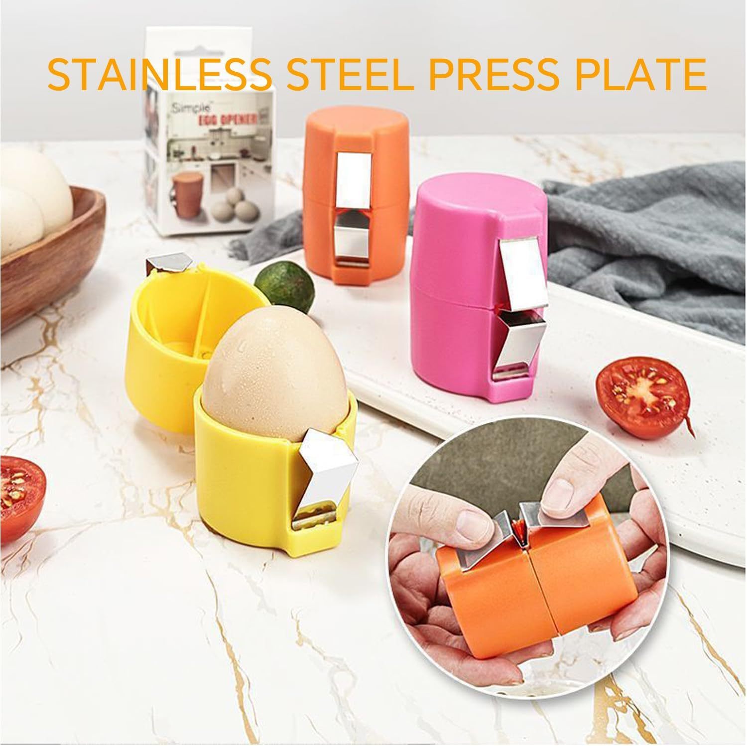 Egg Shell Opener For Hard Boiled Eggs Egg Peeler Tool Handheld Egg Topper Cutter Tool Easy Egg Cracker Tool Egg Slicer For Raw And Hard Boiled Eggs Kitchen Gadgets For Cooking And Baking GiFTiFY