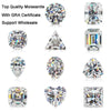 Top Quality Moissanite Loose moissanite gemstones Multishape Real D Color Lab Grown Diamond GRA Certification Moissanite Ring Material - GiFTiFY