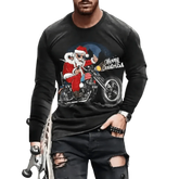 3D Digital Printing Holiday Atmosphere Round Neck Long-sleeved Shirt - GiFTiFY