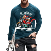 3D Digital Printing Holiday Atmosphere Round Neck Long-sleeved Shirt - GiFTiFY