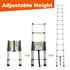 Aluminum Telescoping Ladder For Outdoor Work - GiFTiFY