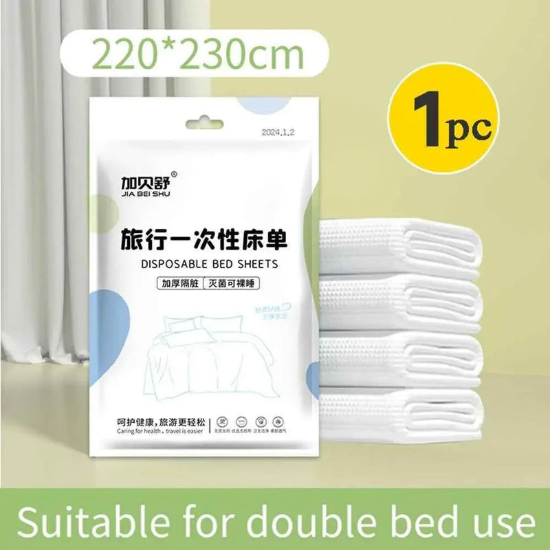 Disposable Travel Bedding Set Disposable Travel Bedding Set by Dropshee