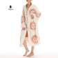 Unique Sun Stamped Robe: Eco-Friendly Organic Cotton Boho Kimono Miyawfashion