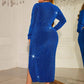 Honey Plus Size Surplice Neck Slit Dress - GiFTiFY