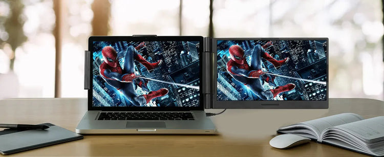 LE1411 14.1inch Laptops Screen Extender 280° Rotation FHD 1080P IPS Portable Monitors For Windows Mac Android Chrome 14-17 Inch - GiFTiFY