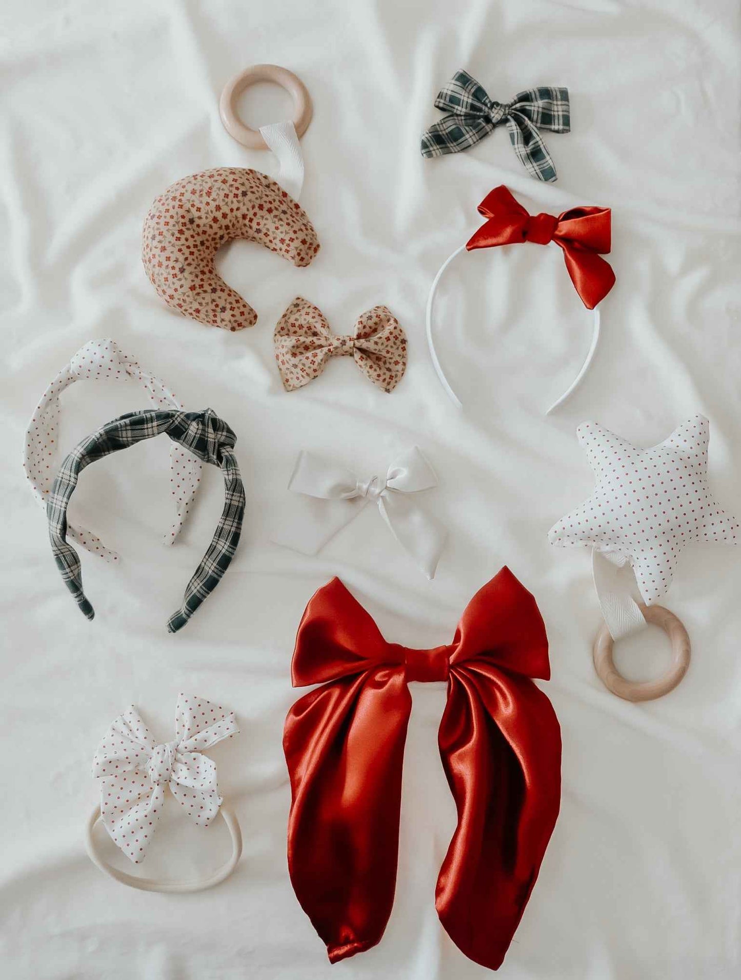 Berry Large Bow Clip