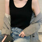 Plus Size Ribbed Scoop Neck Tank
