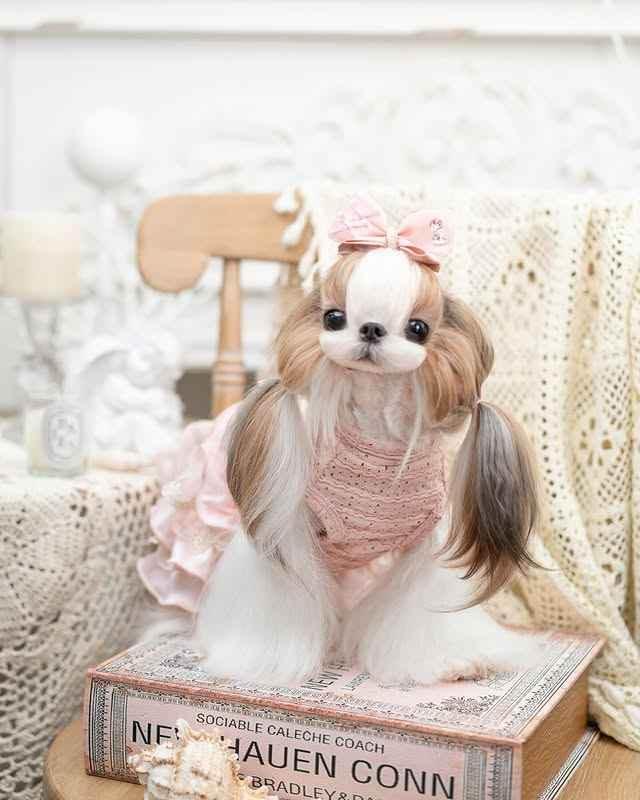 Luxury design high quality dog dress lace big bow - GiFTiFY