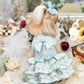 Luxury design high quality dog dress lace big bow