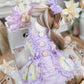 Luxury design dog dress pearls chain accessories 2 colors
