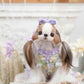 Luxury design dog dress pearls chain accessories 2 colors
