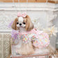Luxury design dog dress pearls chain accessories 2 colors