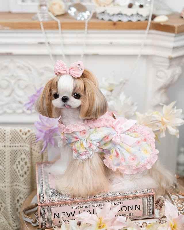 Luxury design dog dress pearls chain accessories 2 colors - GiFTiFY