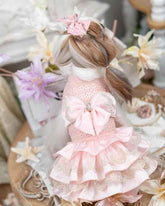 Luxury design high quality dog dress lace big bow - GiFTiFY