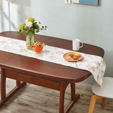 DaDa Bedding Hint of Mint Cottage Floral Roses Quilted Cotton Dining Table Runner (3036) Table Runners by DaDalogy Bedding Collection