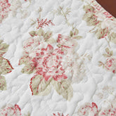 DaDa Bedding Hint of Mint Cottage Floral Roses Quilted Cotton Dining Table Runner (3036) Table Runners by DaDalogy Bedding Collection
