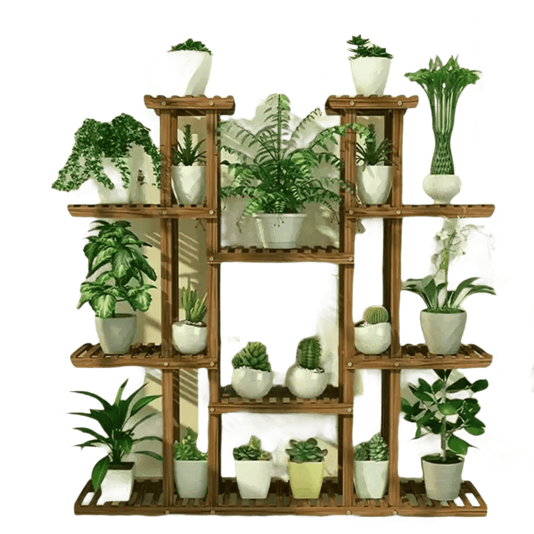 46in Height Wood Flower Rack Holder Plant Stand - GiFTiFY