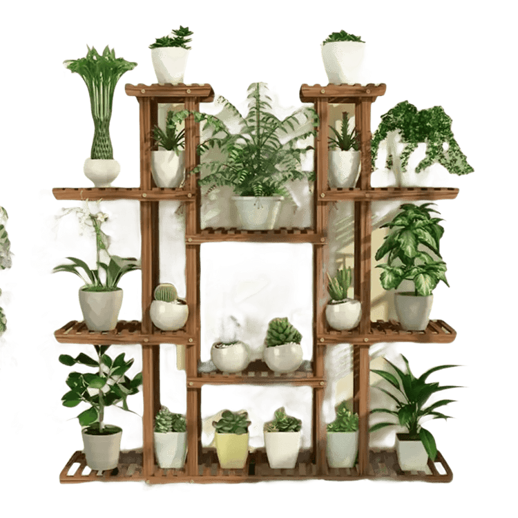 46in Height Wood Flower Rack Holder Plant Stand - GiFTiFY