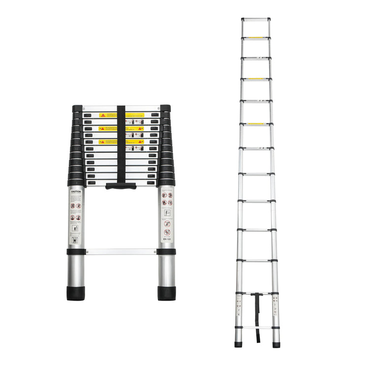 Aluminum Telescoping Ladder For Outdoor Work - GiFTiFY