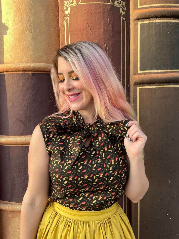 Leaves Bow Top - GiFTiFY