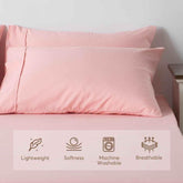 Kasentex All Season Deep Pocket Fitted Sheet Set with Pillowcases, Room Decor, Graduation Gifts - GiFTiFY