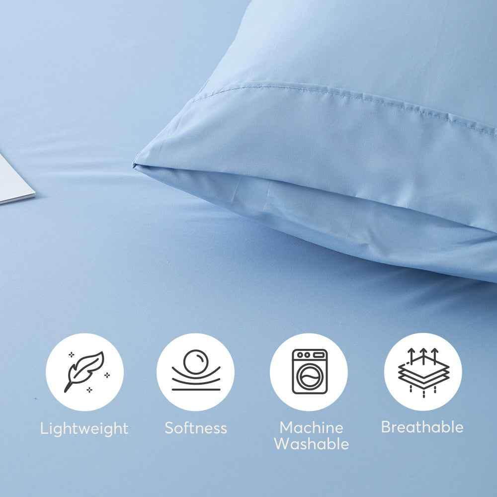 Kasentex All Season Deep Pocket Fitted Sheet Set with Pillowcases, Room Decor, Graduation Gifts - GiFTiFY