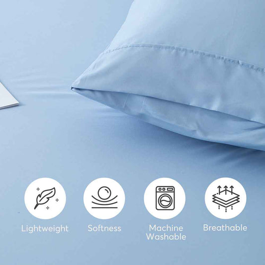 Kasentex All Season Deep Pocket Fitted Sheet Set with Pillowcases, Room Decor, Graduation Gifts