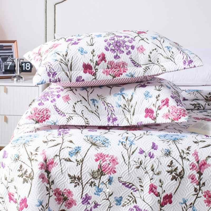 Kasentex Floral Quilt Set - Lightweight & Reversible - Cozy & Stylish Bedding - Machine Washable, Room Decor, Graduation Gifts by Kasentex