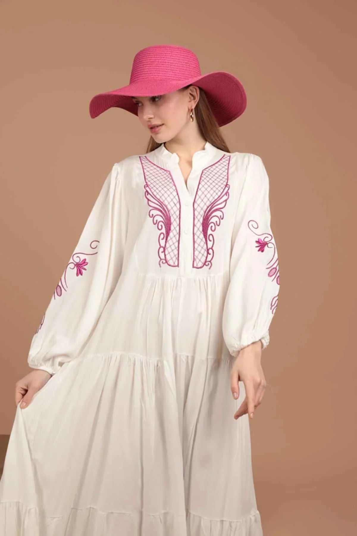 Phoenix Embroidery Dress