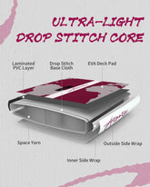 Pro Inflatable SUP Board,stand up paddle board 11ft All-Around inflatable stand up Paddle Board - Military-Grade for Surfing & Expedition, Includes Carbon Paddle & Pro Pump - GiFTiFY