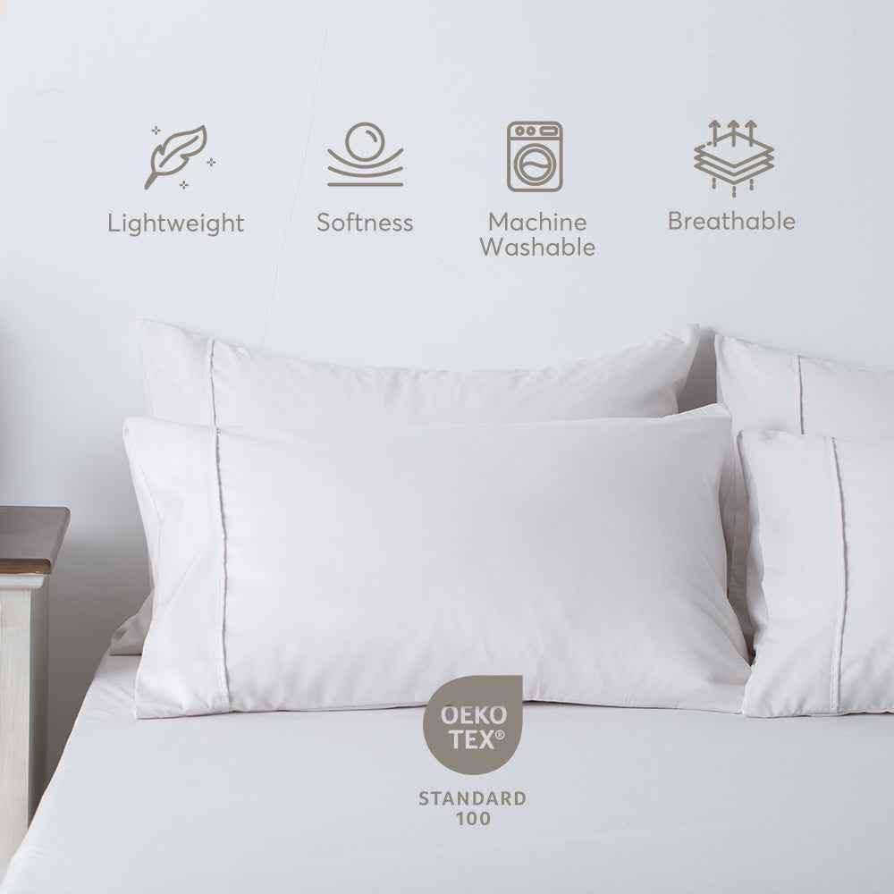 Kasentex All Season Deep Pocket Fitted Sheet Set with Pillowcases, Room Decor, Graduation Gifts - GiFTiFY