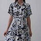 Rey Printed Dress — Multicolor Abstract