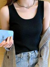 Plus Size Ribbed Scoop Neck Tank - GiFTiFY