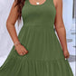Plus Size Tiered Scoop Neck Tank Dress - GiFTiFY