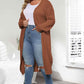 Plus Size Open Front Long Sleeve Cardigan - GiFTiFY