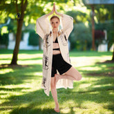 Boho Cotton Kimono Robe – Yoga Girl & Moon Stamp, Organic Loungewear - GiFTiFY