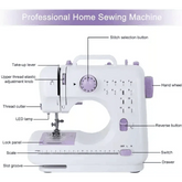 White and Lavender Electric Sewing Machine Metal Thread Cutting - GiFTiFY
