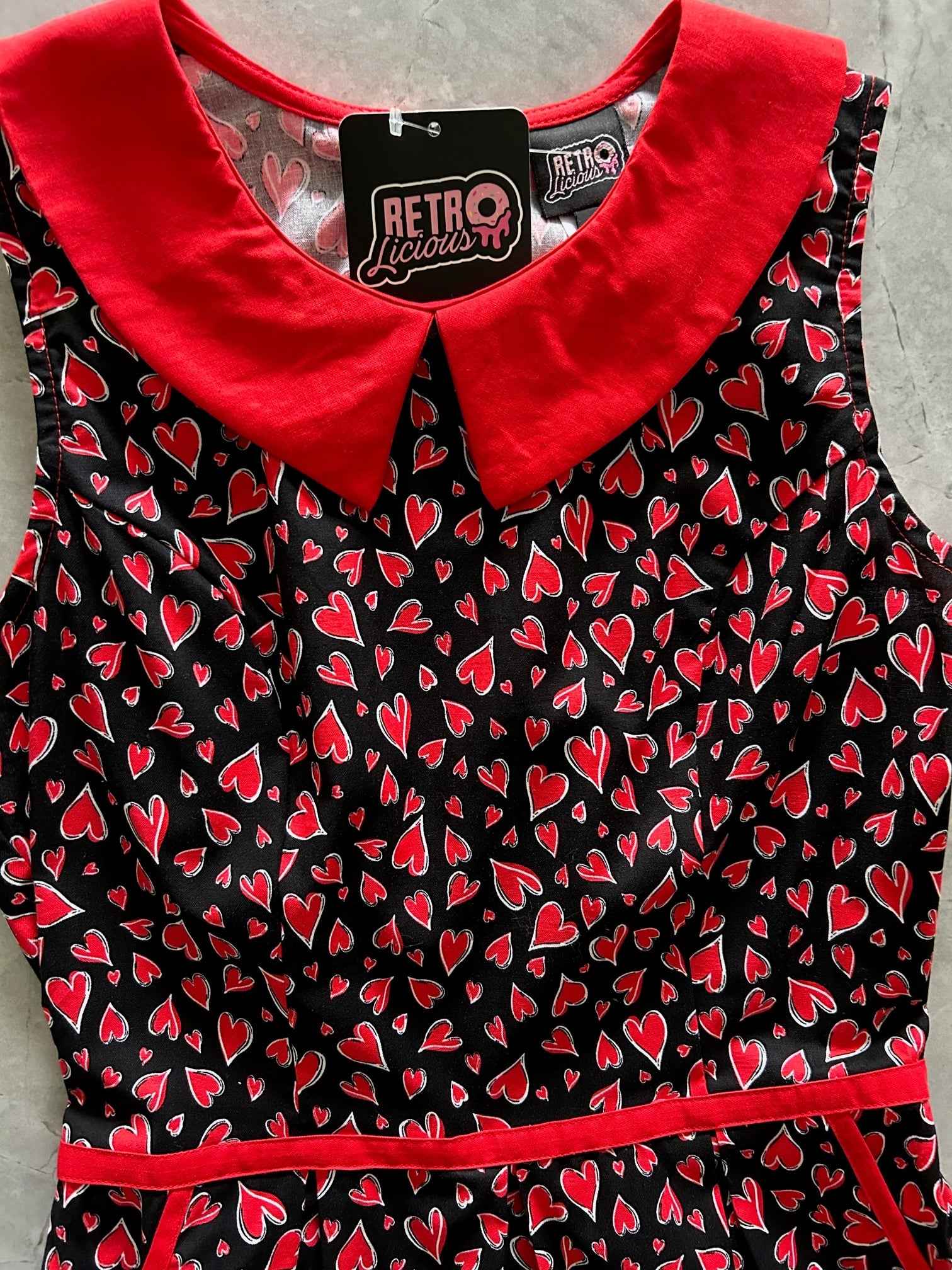 Hearts Collared Dress