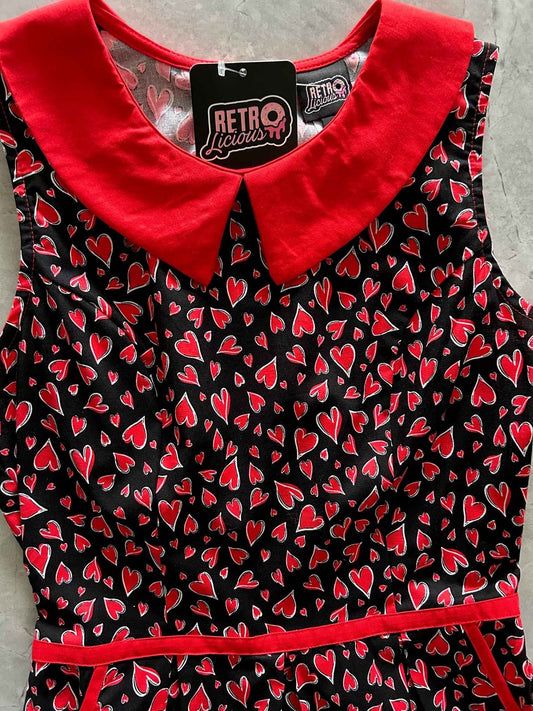 Hearts Collared Dress