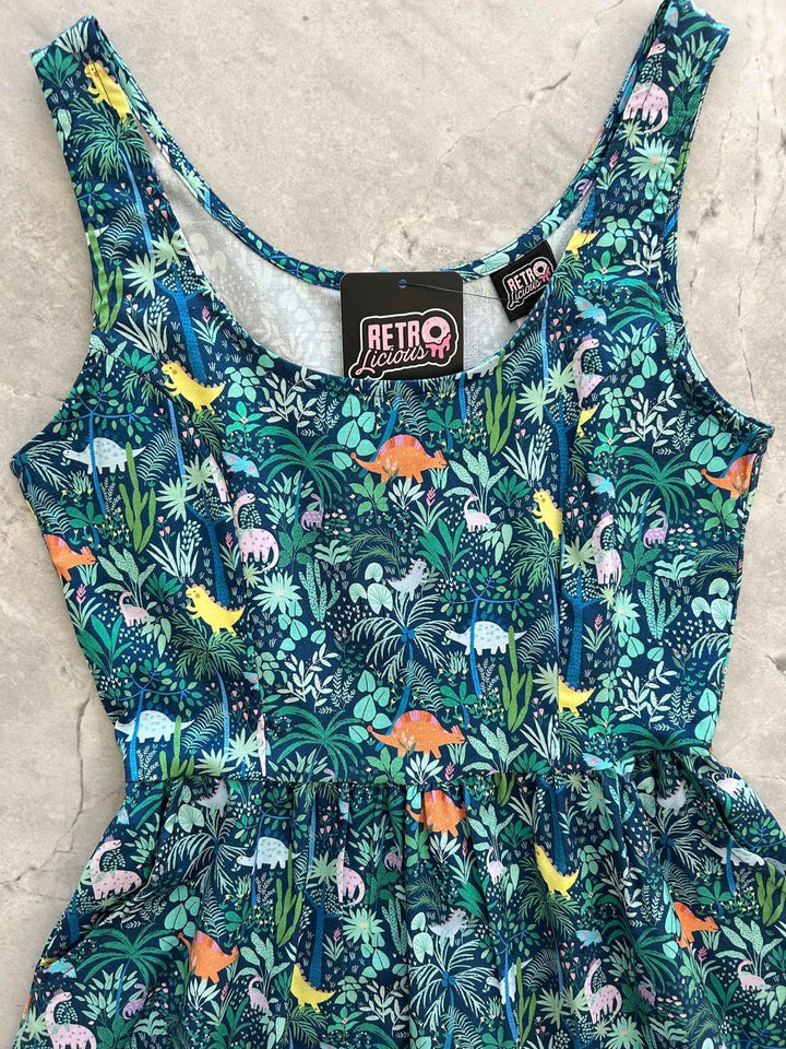 Dino Shorter Length Fit & Flare Dress - GiFTiFY